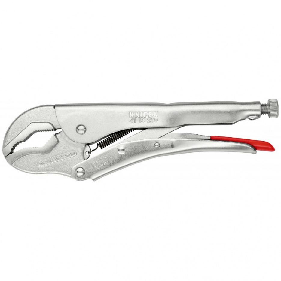 Зажим с фиксатором 250 мм, с фигурными губками KNIPEX KN-4114250